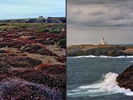 Fjords et église, France Belle-île Fjords et église, France Belle-île