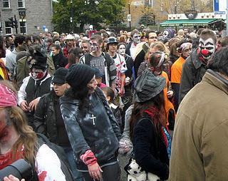 Zombies frais dans les rues de Montréal