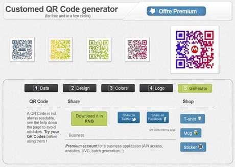 Unitag : Créer des codes QR personalisés