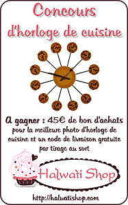 horloge cuisine halwati