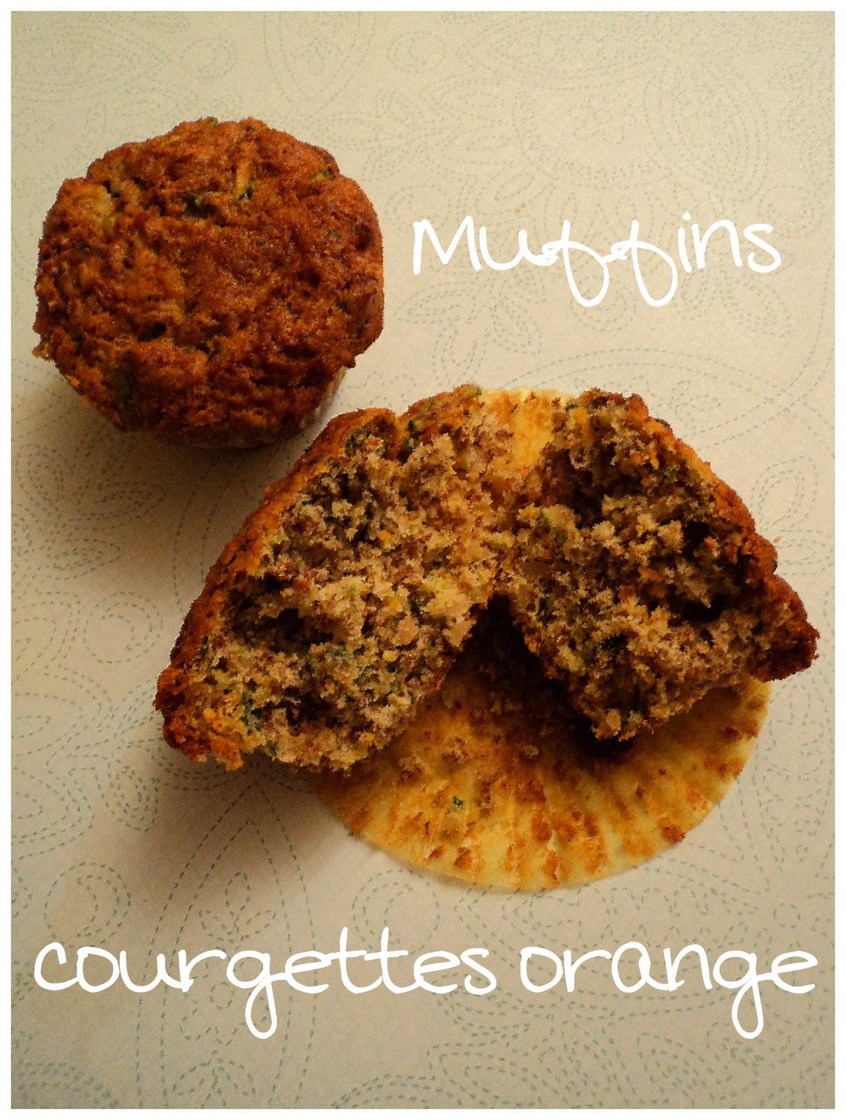 Muffins aux courgettes et à l'orange