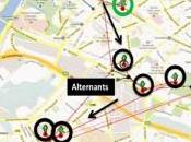 grappes salariés pour covoiturer