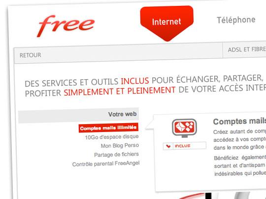 [News]Free ADSL augmente son stockage mail gratuit (10 Go)