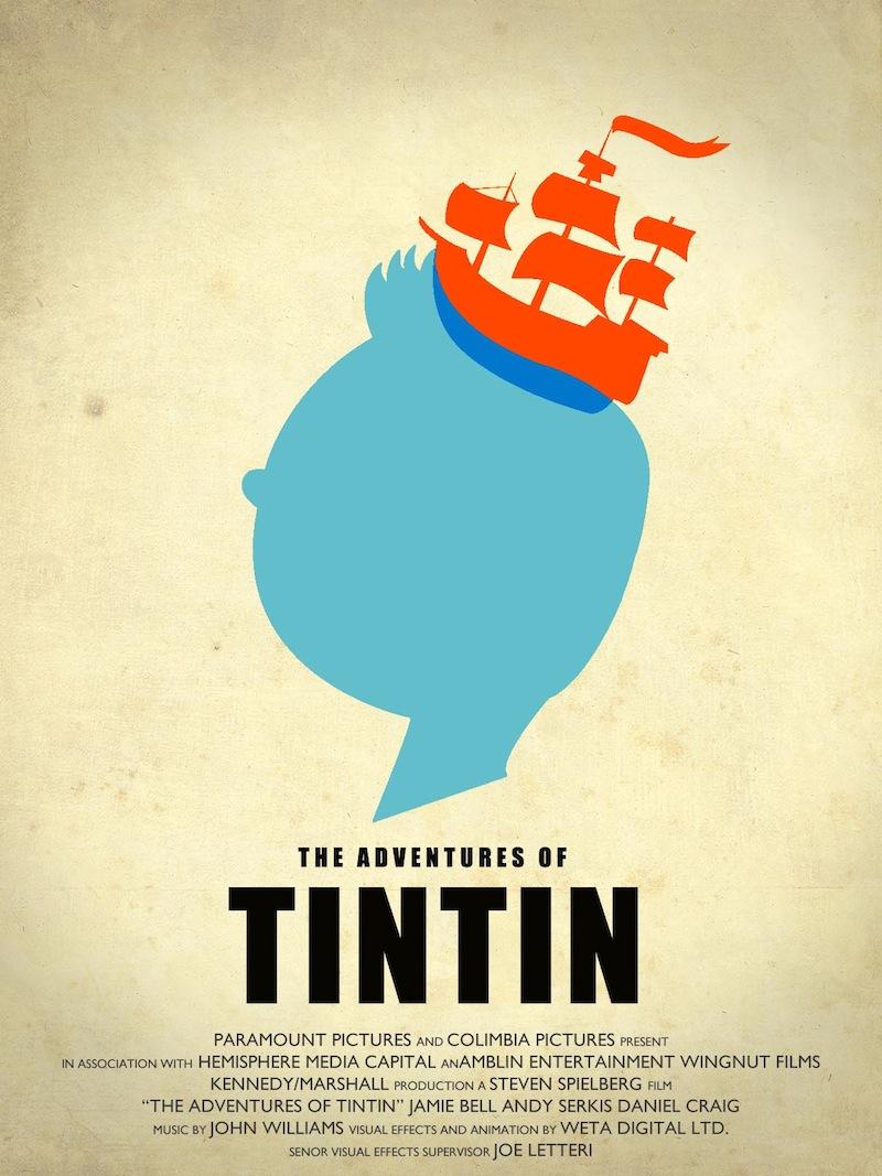 Les aventures de Tintin, source d’inspirations graphiques