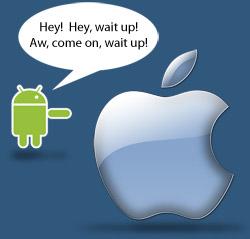 android vs iphone Plus dapplications téléchargées sur Androïd que sur lApp Store