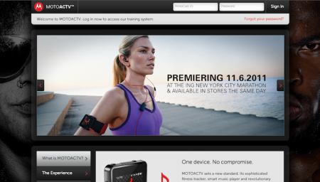 MOTOACTV.com Motorola entre dans le marché du fitness avec MOTOACTV