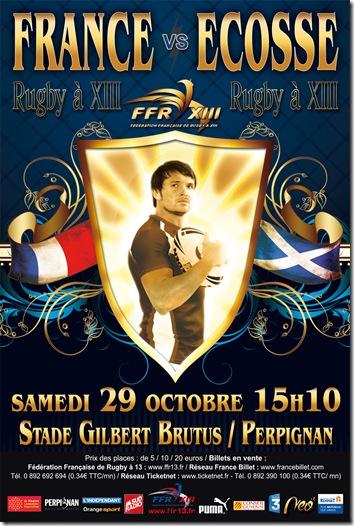 Rugby à XIII, France-Ecosse ce samedi