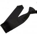 cravate noire simili cuir