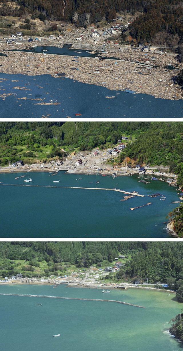 Before and After Photos of 2011 Japan Earthquake and Tsunami Destruction
