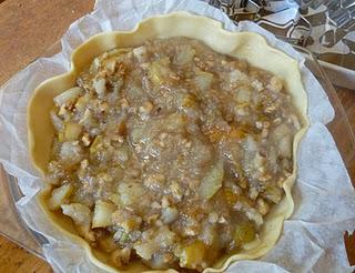 Tourte poires et noix