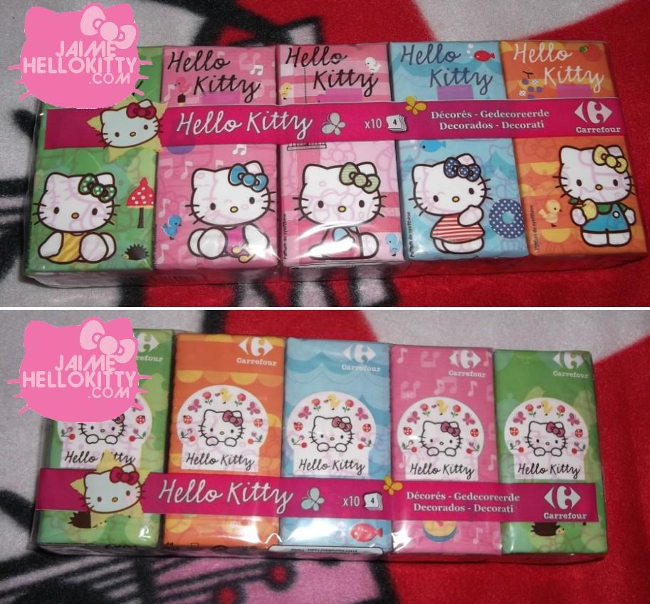 Les paquets de mouchoirs Hello Kitty par Carrefour - Paperblog