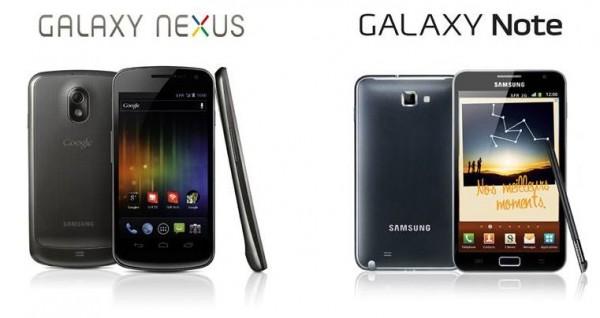 note nexus 600x318 Les Samsung Galaxy Nexus et Galaxy Note en exclusivité chez SFR !