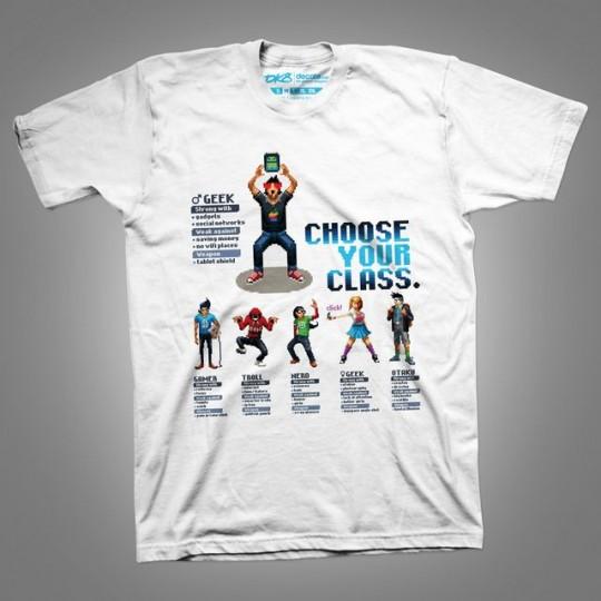 chooseyourclass640 540x5401 Les T shirts de la Geeks Live en vente maintenant sur Decate !
