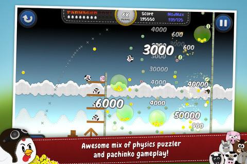 Le jeu Chicken Balls pour iPhone et iPad: un clone du Jeu Angry Birds est Gratuit