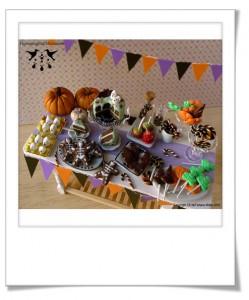 Tbale d'Halloween fimo
