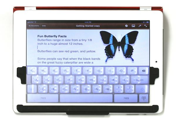 TouchFire: The Screen-Top Keyboard for iPad