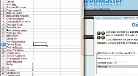 Résultat du concours et un petit moment de gloire !