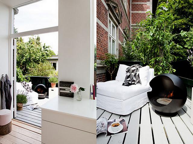 Une cuisine dans la véranda