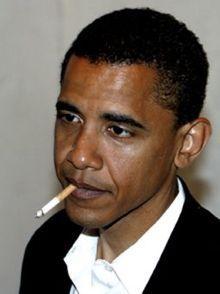 barack obama president cigarette