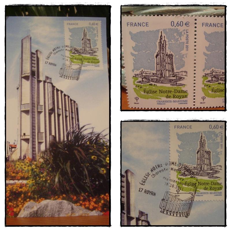 Emission Timbre-Poste de l'Eglise de Royan