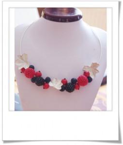 Collier de fruits rouges