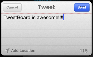 TweetBoard: Tweeter depuis votre lockscreen