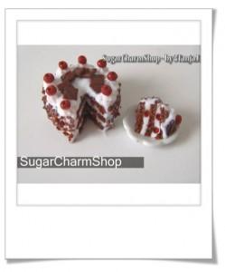 Forêt noire en pâte polymère