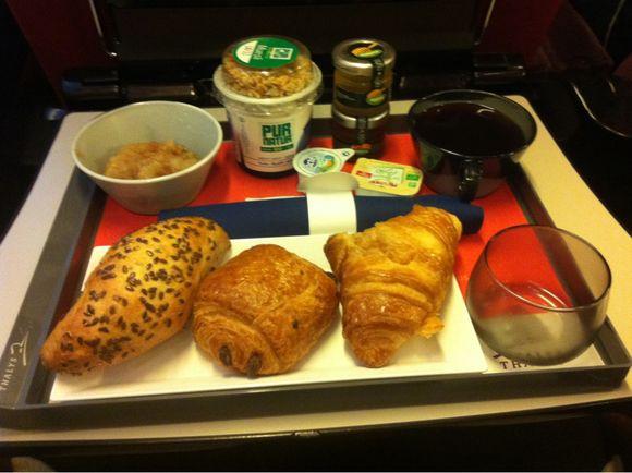 J'ai teste le petit déjeuner dans le Thalys 
