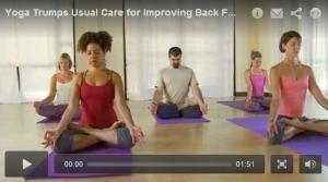 MAL de DOS: Le yoga prouve son efficacité  – Annals of Internal Medicine