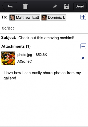 gmail ios 374x540 Gmail soffre une application iOS