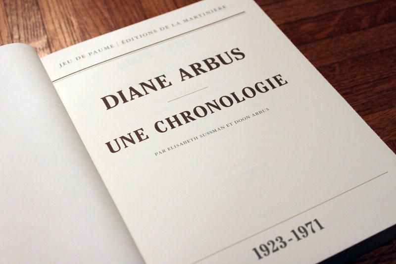 Diane Arbus, Une Chronologie