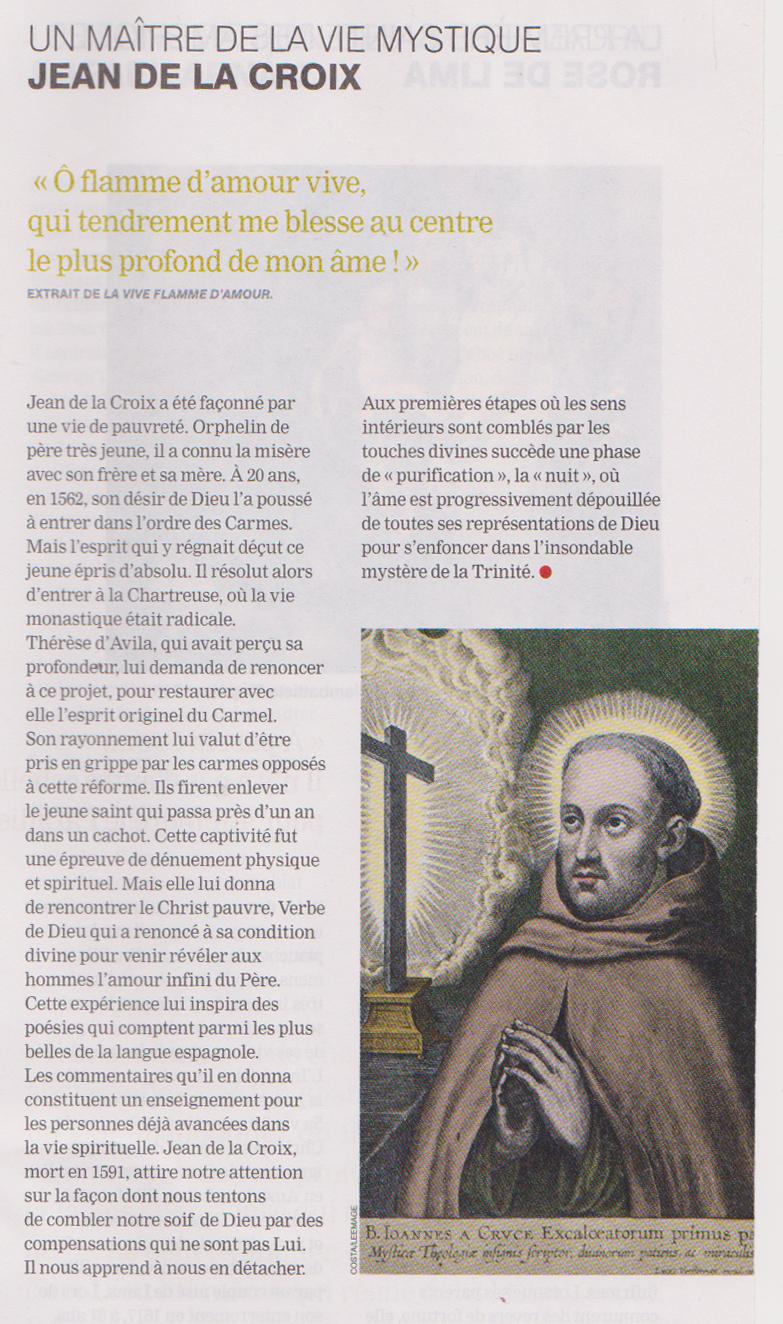 Flamme d'amour avec Jean de La Croix