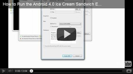 Tuto | Comment configurer l'émultauer d'ICE Cream Sandwich sur votre PC