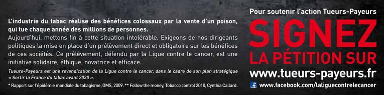 « Tueurs-Payeurs » : la campagne coup de poing de la Ligue contre le cancer