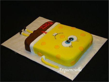 Gâteau Bod l'éponge côté Spongebob cake