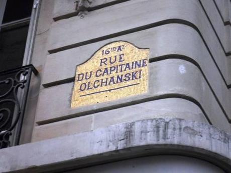 Paris, ancienne, plaque de rue