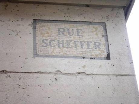 Paris, ancienne, plaque de rue