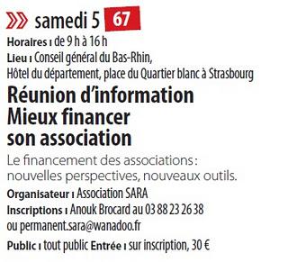 Le Mois de l'ESS en Alsace : Mieux financer son association, au programme du  samedi 5 novembre