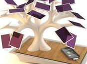 Design Rechargez votre téléphone avec arbre
