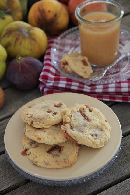 Compote de fruits d'automne et cookies aux Daims