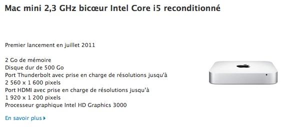 mac mini promo Mac mini à 519 euros et des MacBook Pro 15 pouces à 1149 euros