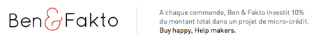 ben & facto - mode éthique S’habiller HAPPY tout en soutenant un micro-entrepreneur : la promesse Ben & Fakto !
