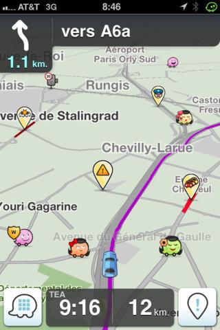 L’application Sociale de Navigation et de Trafic Waze est GRATUITE