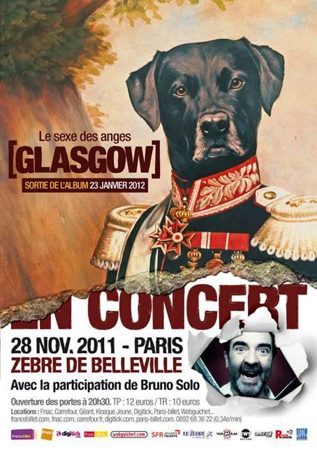 Glasgow, en concert avec Bruno Solo au Zèbre de Belleville
