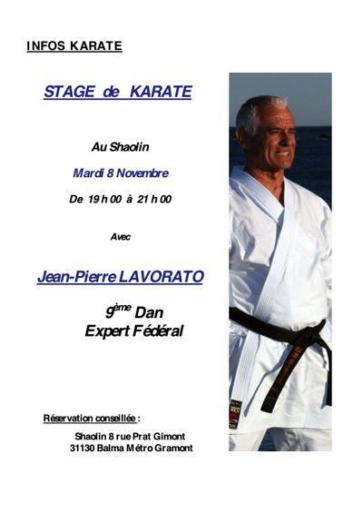 stage karate lavorato shaolin toulouse