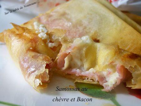 Samossas au chèvre et bacon 2