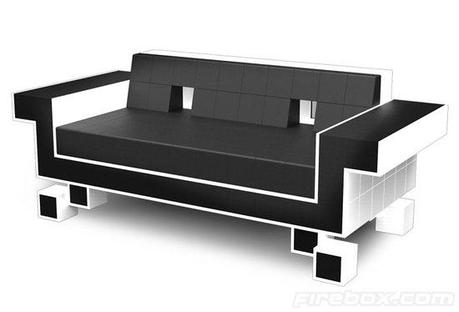 Canapé Space Invaders par Igor Chak