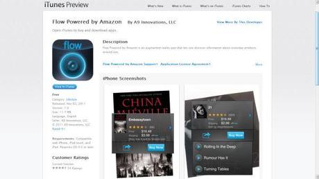 Réalité augmentée, appli iPhone et e-commerce à la sauce Amazon Deux nouveautés Amazon