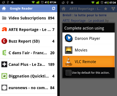 Utilisez Google Reader comme télécommande intelligente