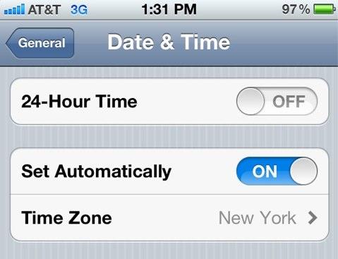 iOS n’aime pas les changements d’heure